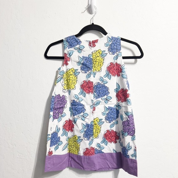 Mini Boden Floral Flower Sleeveless A Line Dress 5-6y Multicolor Purple Jewels - Picture 5 of 5
